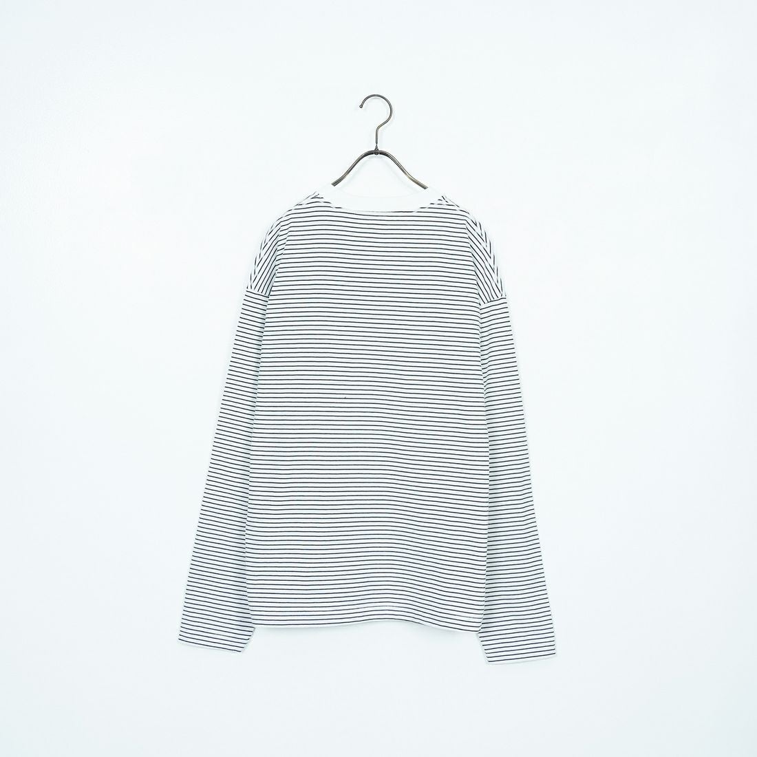 Health knit [ヘルスニット] クルーネック ロングスリーブ ボーダーTシャツ [HR25S-M108] WHITE