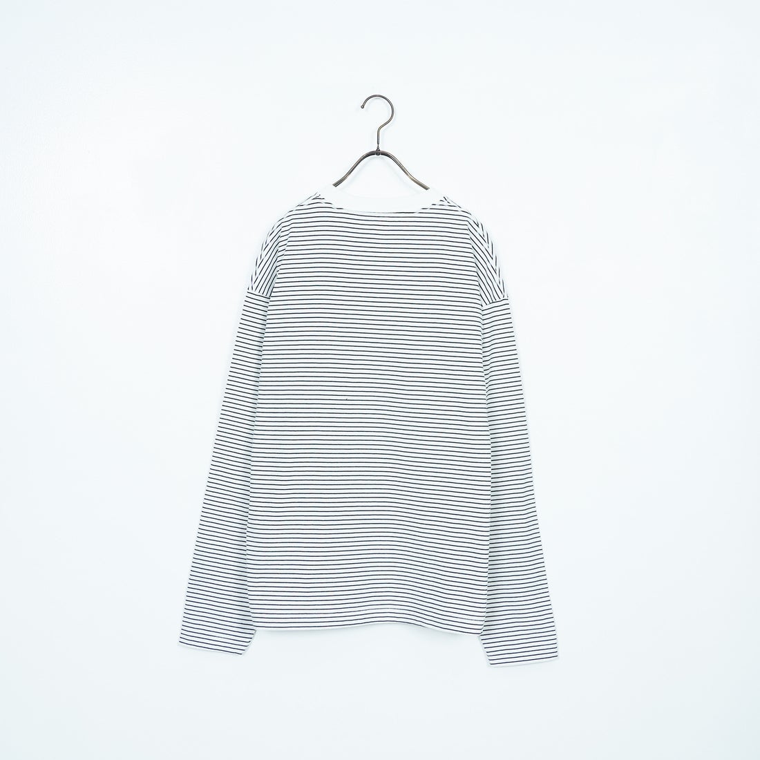 Health knit [ヘルスニット] クルーネック ロングスリーブ ボーダーTシャツ [HR25S-M108] WHITE