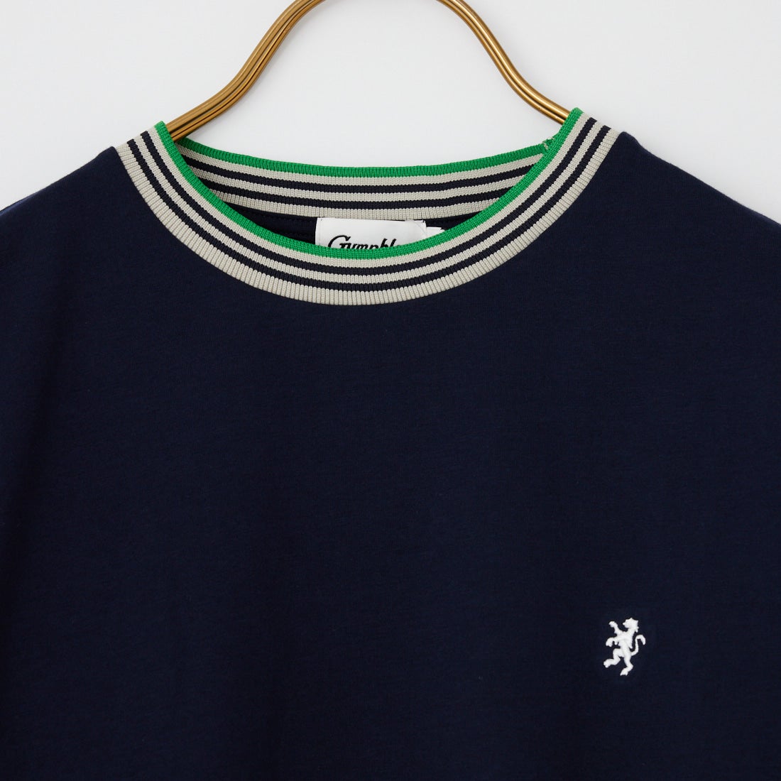 Gymphlex [ジムフレックス] クルーネック ニットラインTシャツ [GY-C0448CCB] NAVY/BEIGE