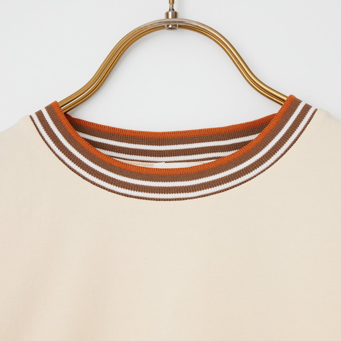 Gymphlex [ジムフレックス] クルーネック ニットラインTシャツ [GY-C0448CCB] BEIGE/BROW