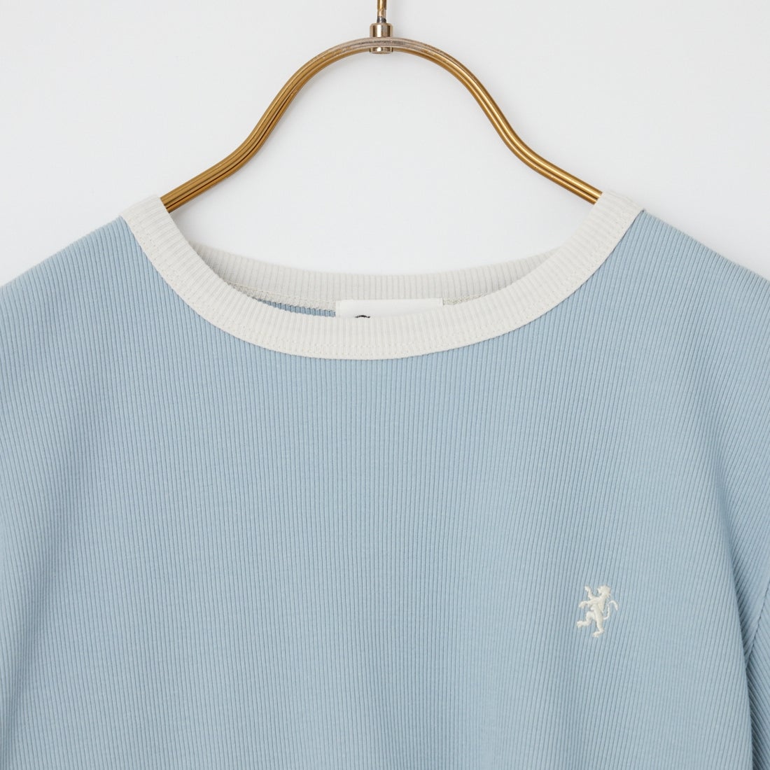Gymphlex [ジムフレックス] クルーネックリンガーTシャツ [GY-C0326VRL] DK.SAX