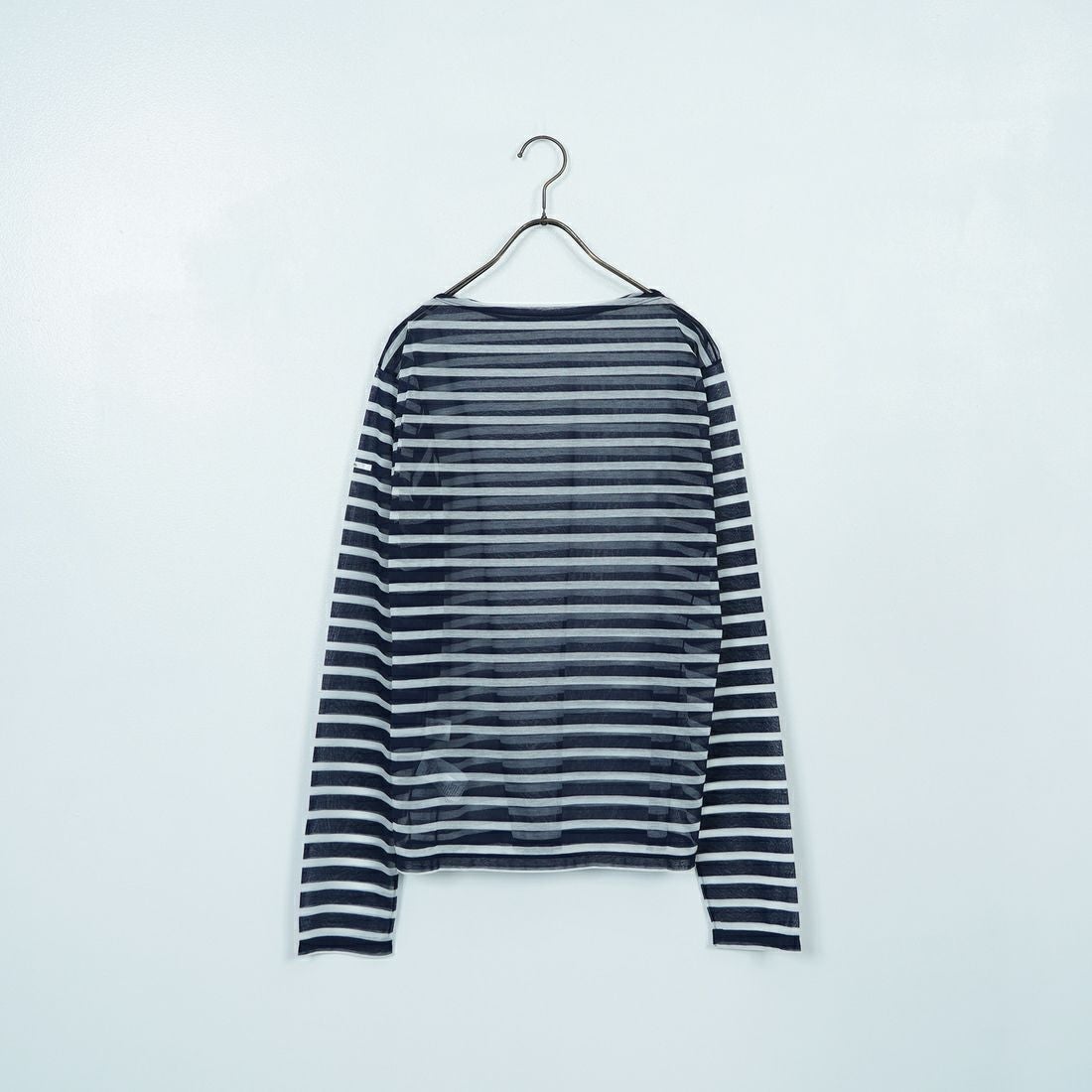 ORCIVAL [オーシバル] シースルーボートネックボーダーカットソー [OR-C0461STJ] NAVY/OFF W