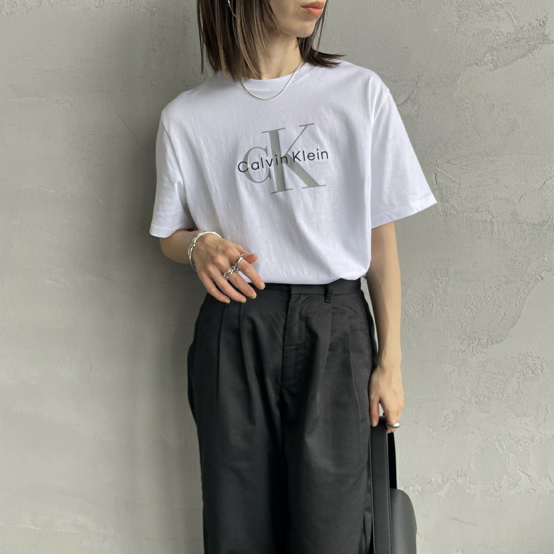 Calvin Klein [カルバンクライン] ショートスリーブモノグラムプリント