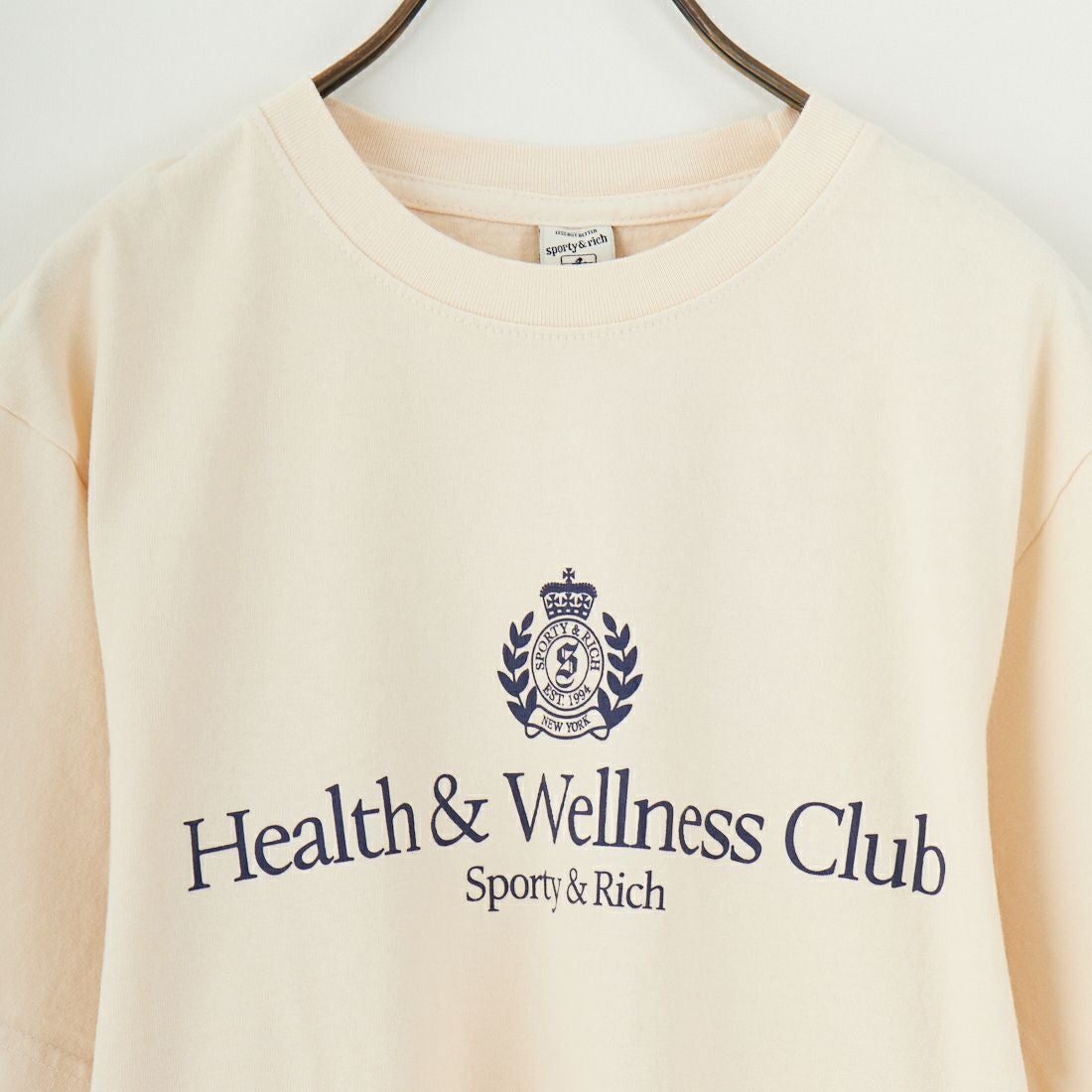 Sporty&Rich [スポーティアンドリッチ] H&W クレストTシャツ [TO043606241] CREAM