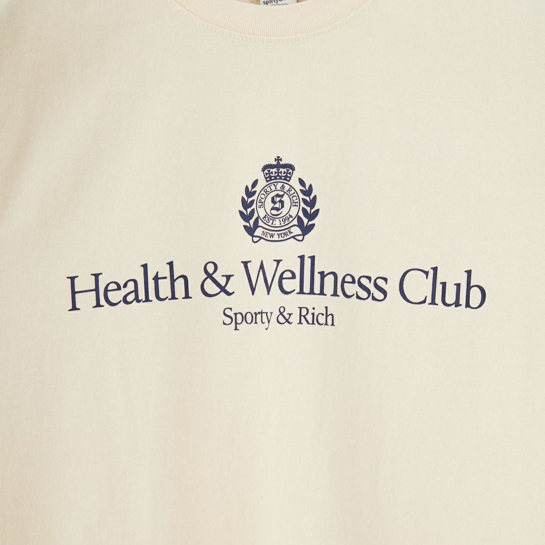 Sporty&Rich [スポーティアンドリッチ] H&W クレストTシャツ [TO043606241] CREAM
