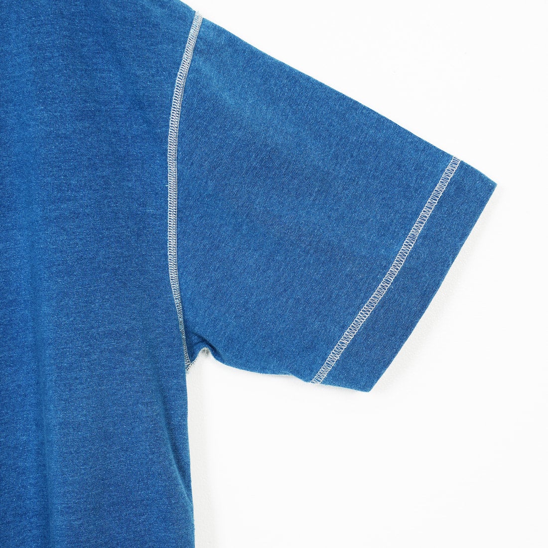 Health knit [ヘルスニット] ヘンリーネック 半袖Tシャツ(Indigo) [HR25S-M104-2] BLUE
