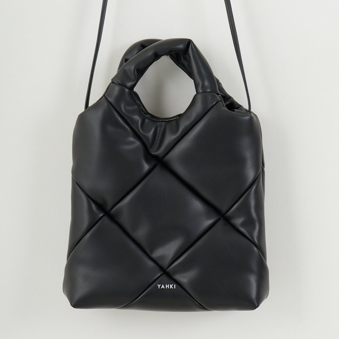 YAHKI [ヤーキ] フェイクレザー トートバッグ [YH-717] BLACK
