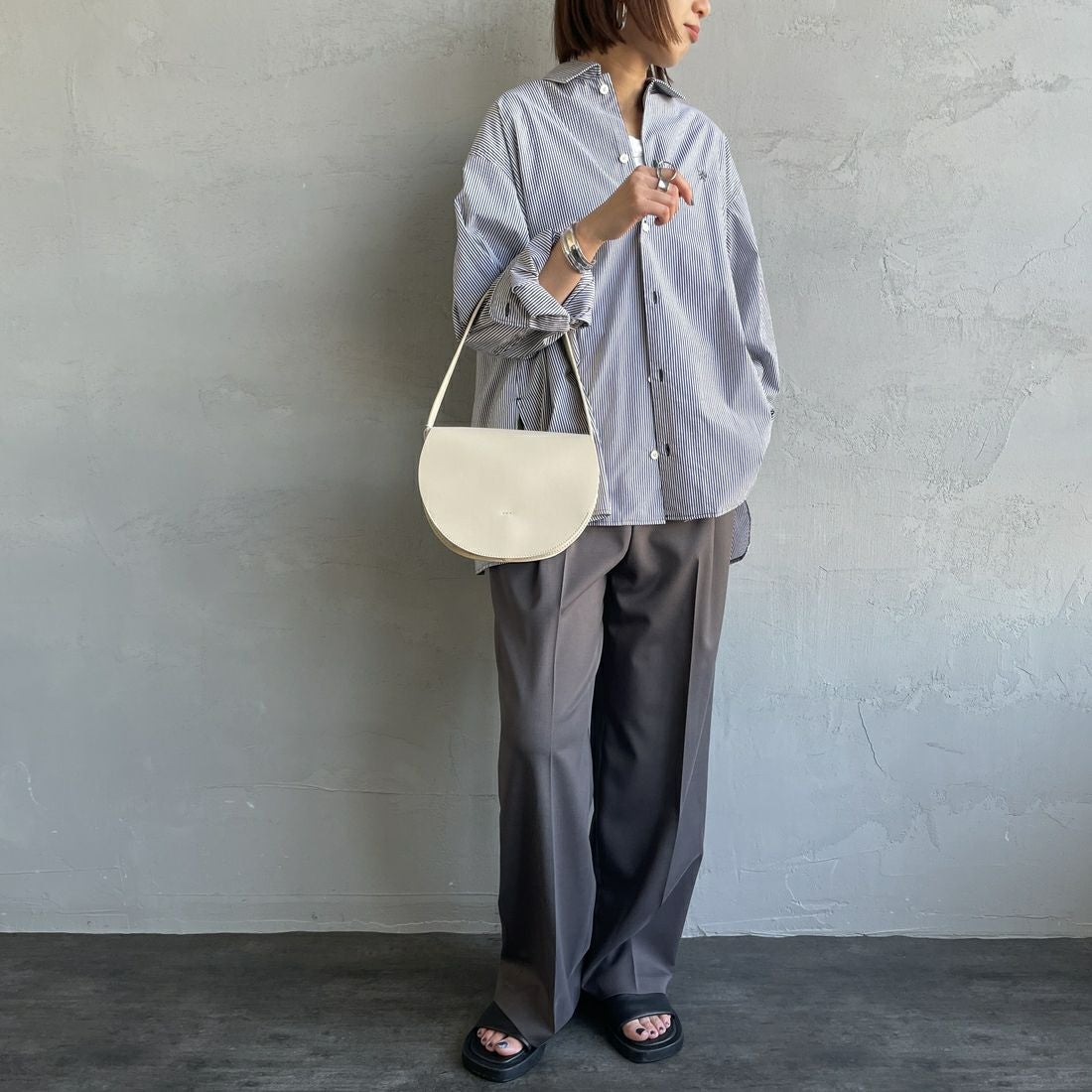 YAHKI [ヤーキ] フェイクレザー トートバッグ [YH-470V] VANILLA