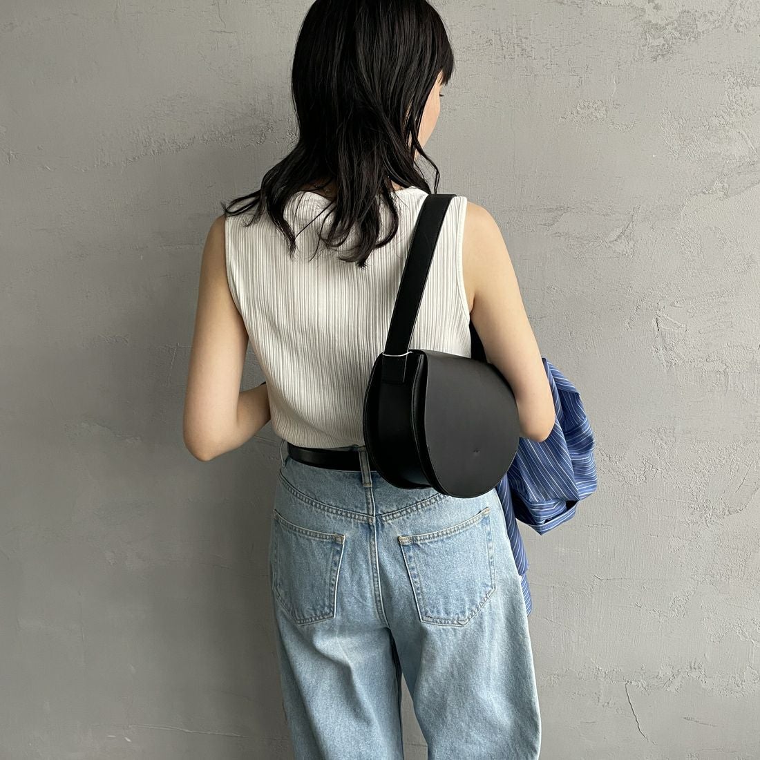 YAHKI [ヤーキ] フェイクレザー トートバッグ [YH-470V] BLACK