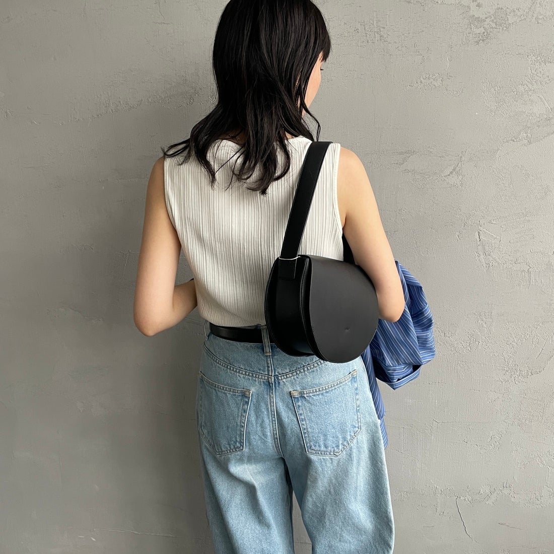 YAHKI [ヤーキ] フェイクレザー トートバッグ [YH-470V] BLACK