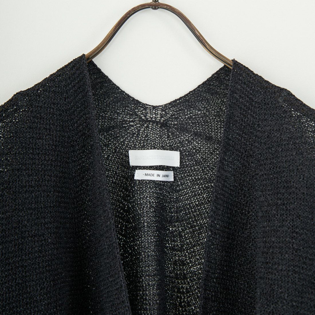 Jeans Factory Clothes [ジーンズファクトリークローズ] ホールガーメントカーディガン [113-2037] ﾌﾞﾗｯｸ