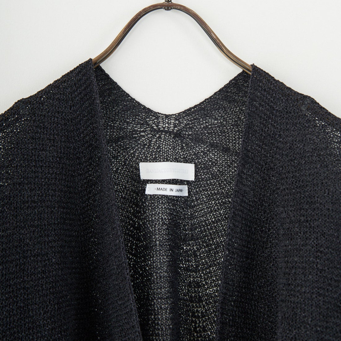 Jeans Factory Clothes [ジーンズファクトリークローズ] ホールガーメントカーディガン [113-2037] ﾌﾞﾗｯｸ