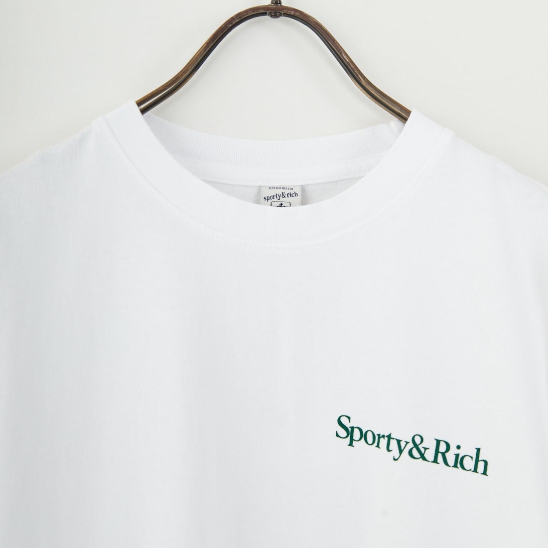 【SPORTY&amp;RICH/スポーティアンドリッチ】LOGO TEE adidas Originals x Sporty & Rich Ringer Tee Cream/Navy - SS23 - US