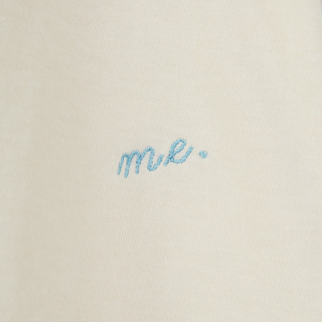 me. [ミードット] EMBRODERY ベーシックTシャツ [ME-24402] 209 ECRU