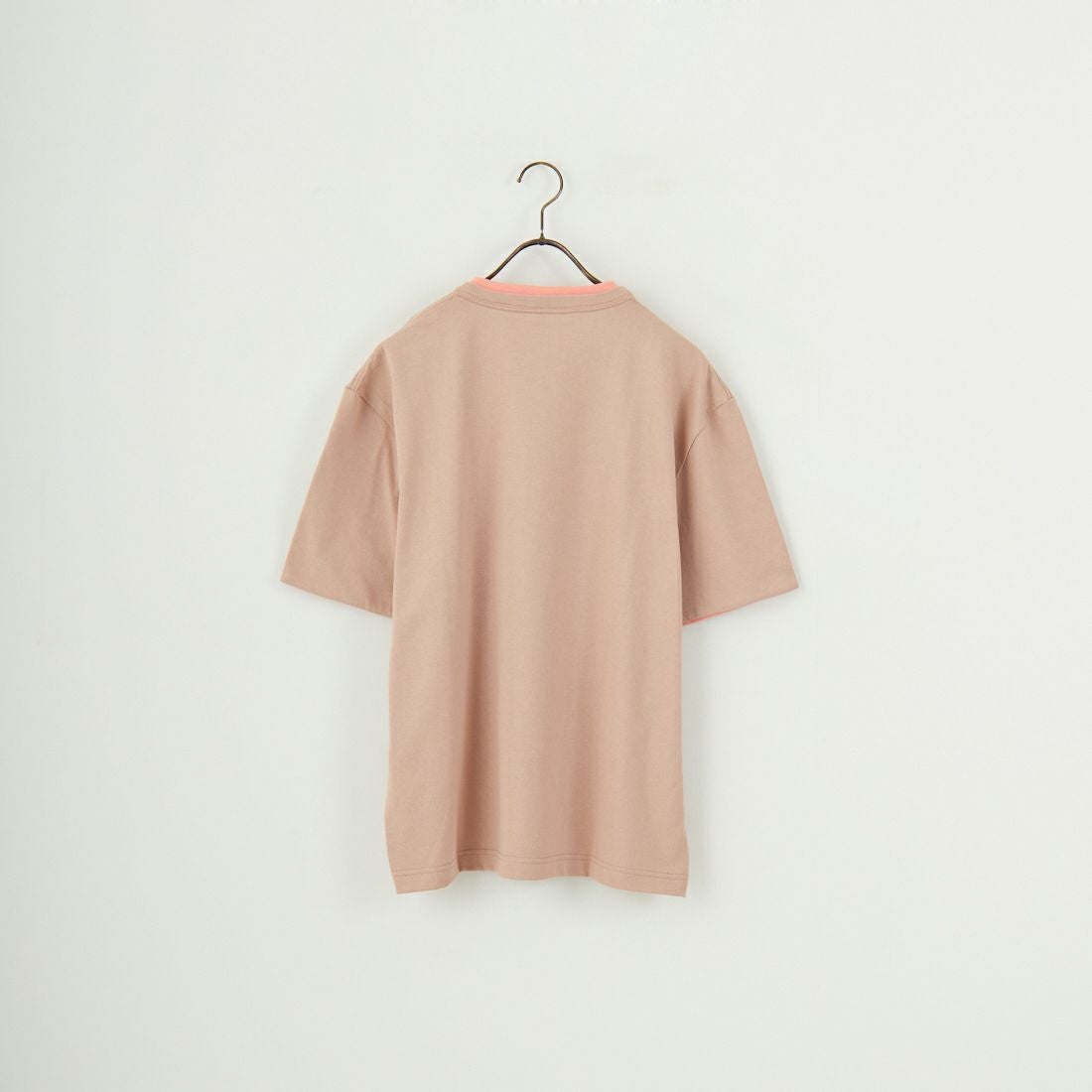 ChahChah [チャーチャー] フェイクレイヤード ショートスリーブTシャツ [CC-25SS-C03] NUTS PEACH