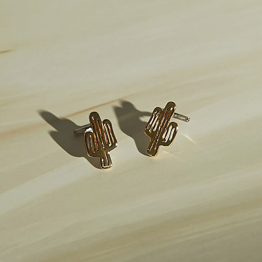 Baqless [バックレス] アミティ カクタスゴールドピアス [AM-CTS-YG] GOLD