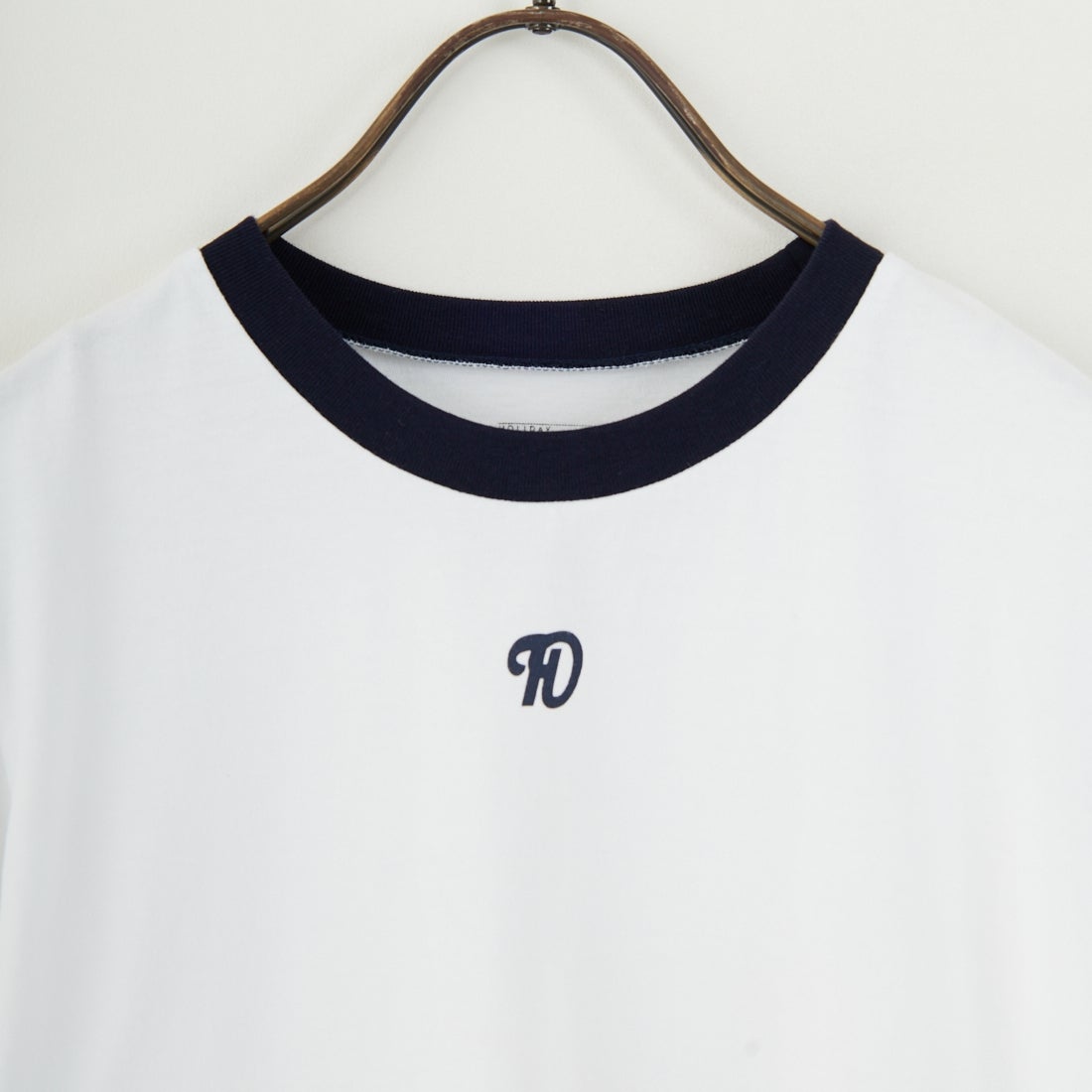 HOLIDAY [ホリデイ] スーパーファイン リンガーTシャツ [25101012] WHITE/NAVY