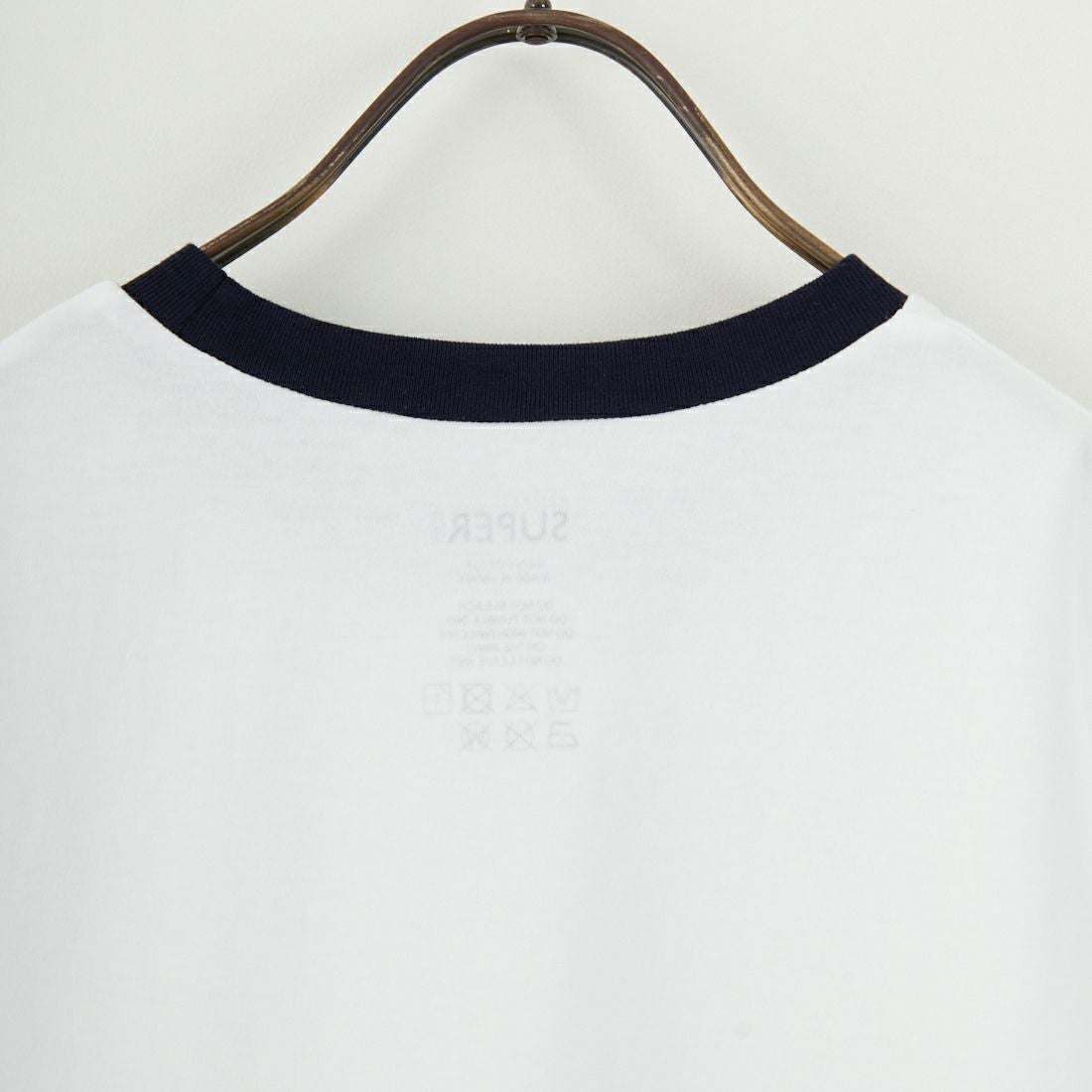 HOLIDAY [ホリデイ] スーパーファイン リンガーTシャツ [25101012] WHITE/NAVY