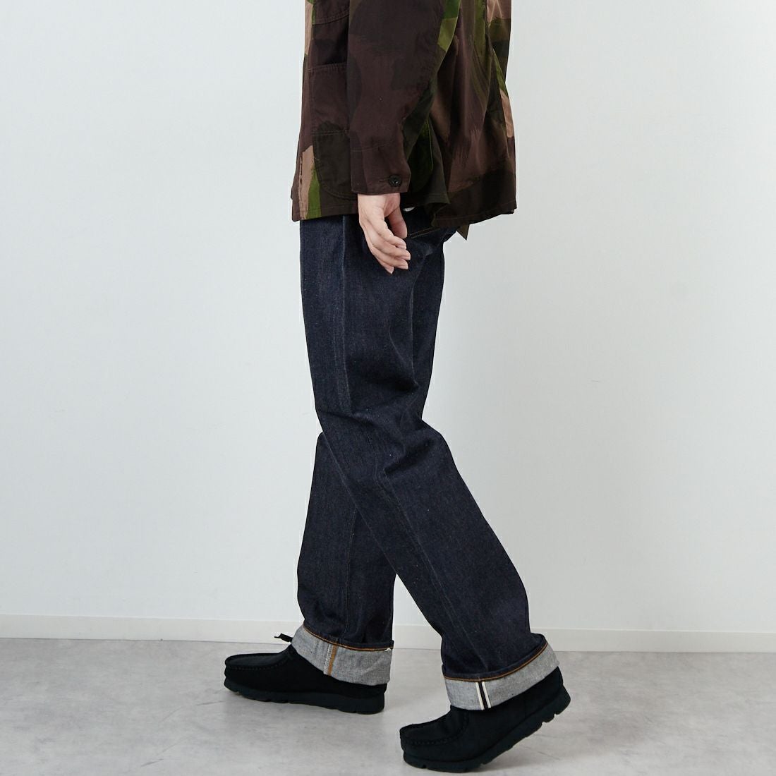 LEVIS Vintage Clothing [リーバイス ヴィンテージ クロージング] 1955モデル 501 [50155-00] 79 RIGID &&モデル身長：179cm 着用サイズ：34&&