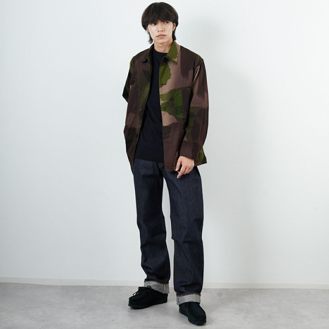 LEVIS Vintage Clothing [リーバイス ヴィンテージ クロージング] 1955モデル 501 [50155-00] 79 RIGID &&モデル身長：179cm 着用サイズ：34&&