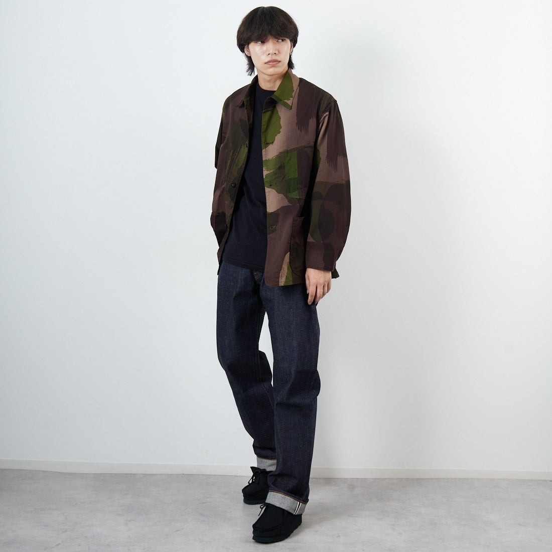 LEVI'S VINTAGE CLOTHING [リーバイス ヴィンテージ クロージング] 1955モデル 501 [50155-00] 79 RIGID &&モデル身長：179cm 着用サイズ：34&&