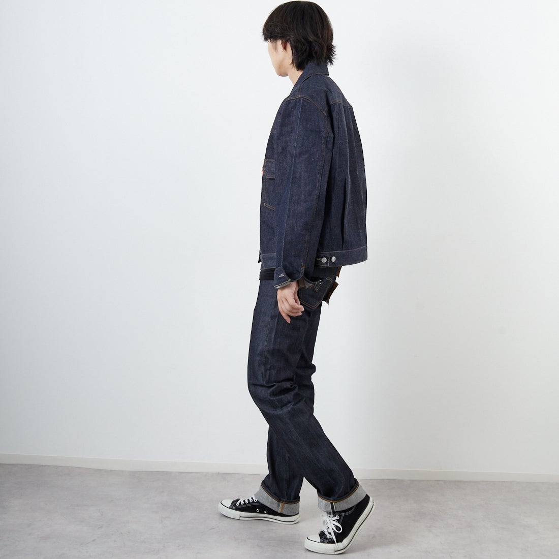 LEVI'S VINTAGE CLOTHING [リーバイス ヴィンテージ クロージング] 1947年モデル501 [47501-02] 24 RIGID &&モデル身長：179cm 着用サイズ：30&&