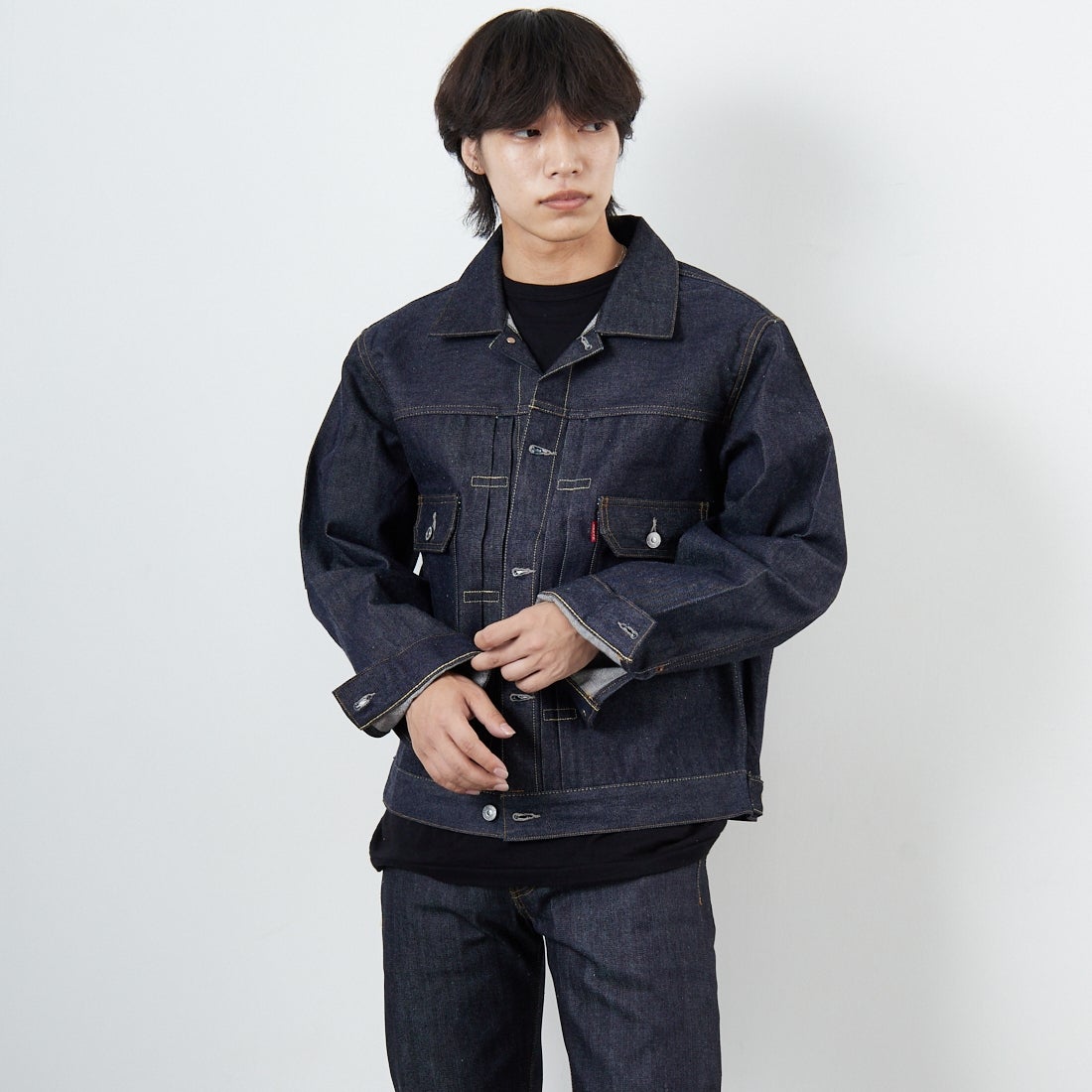 66 RIGID&&モデル身長：179cm 着用サイズ：L&&