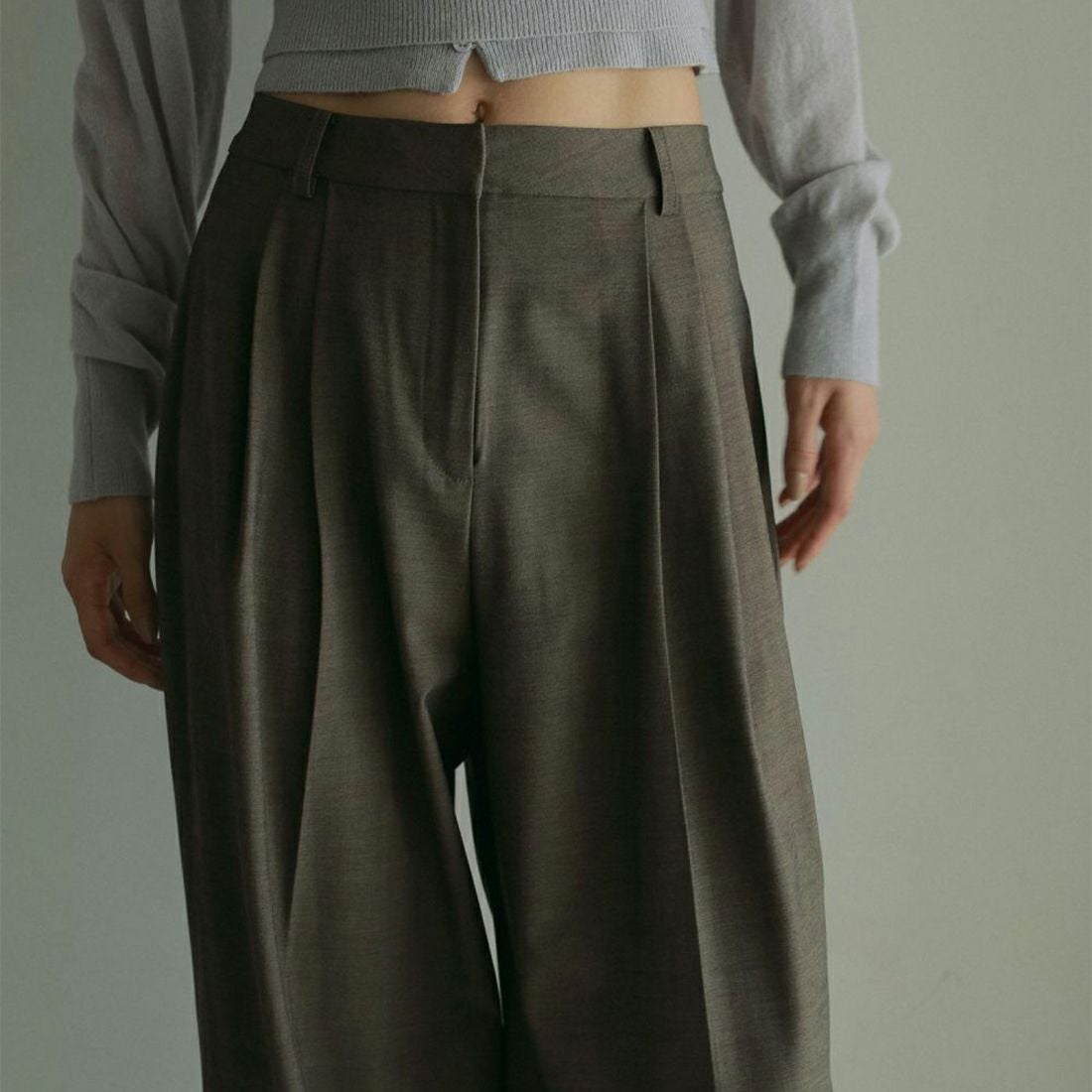 anuke [アンヌーク] パネルワイドパンツ [62510716] BRN