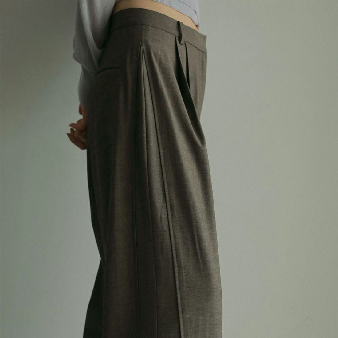 anuke [アンヌーク] パネルワイドパンツ [62510716] BRN