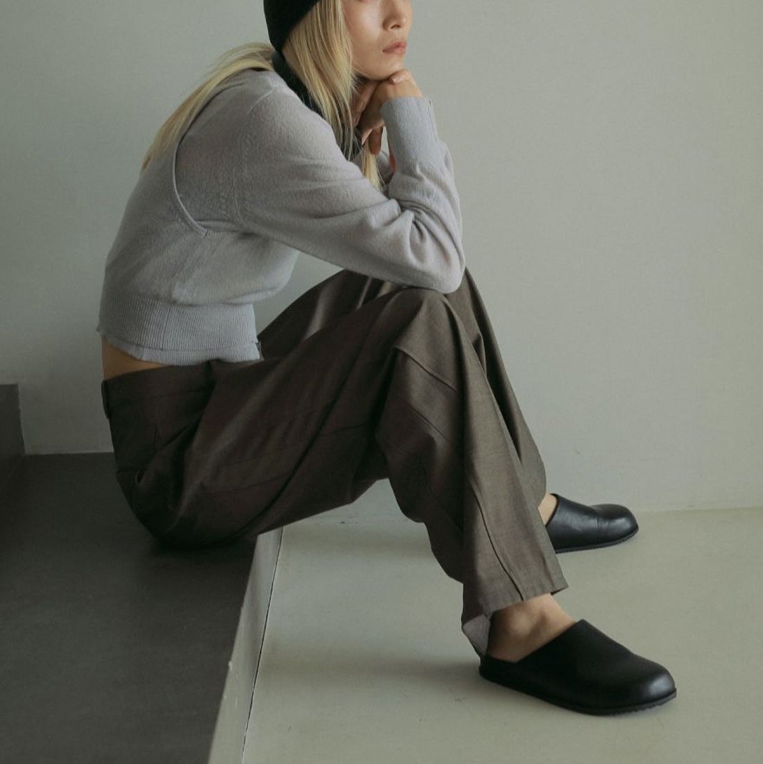 anuke [アンヌーク] パネルワイドパンツ [62510716] BRN