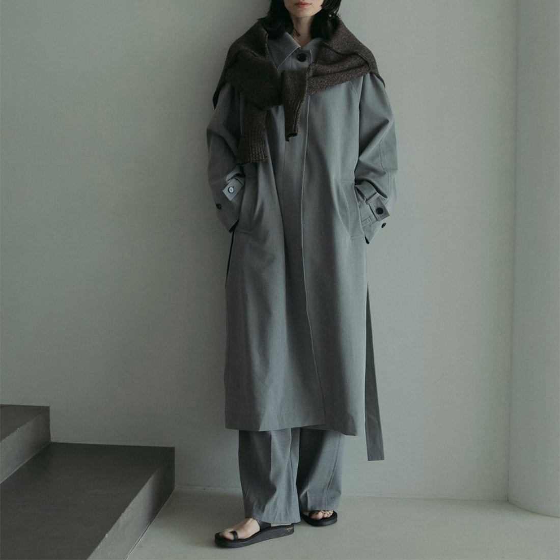 anuke [アンヌーク] パネルワイドパンツ [62510716] GRY