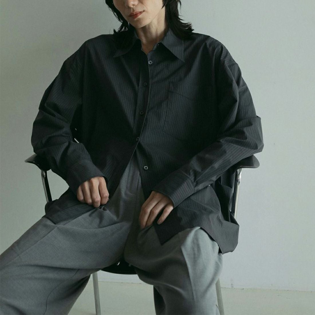 anuke [アンヌーク] パネルワイドパンツ [62510716] GRY