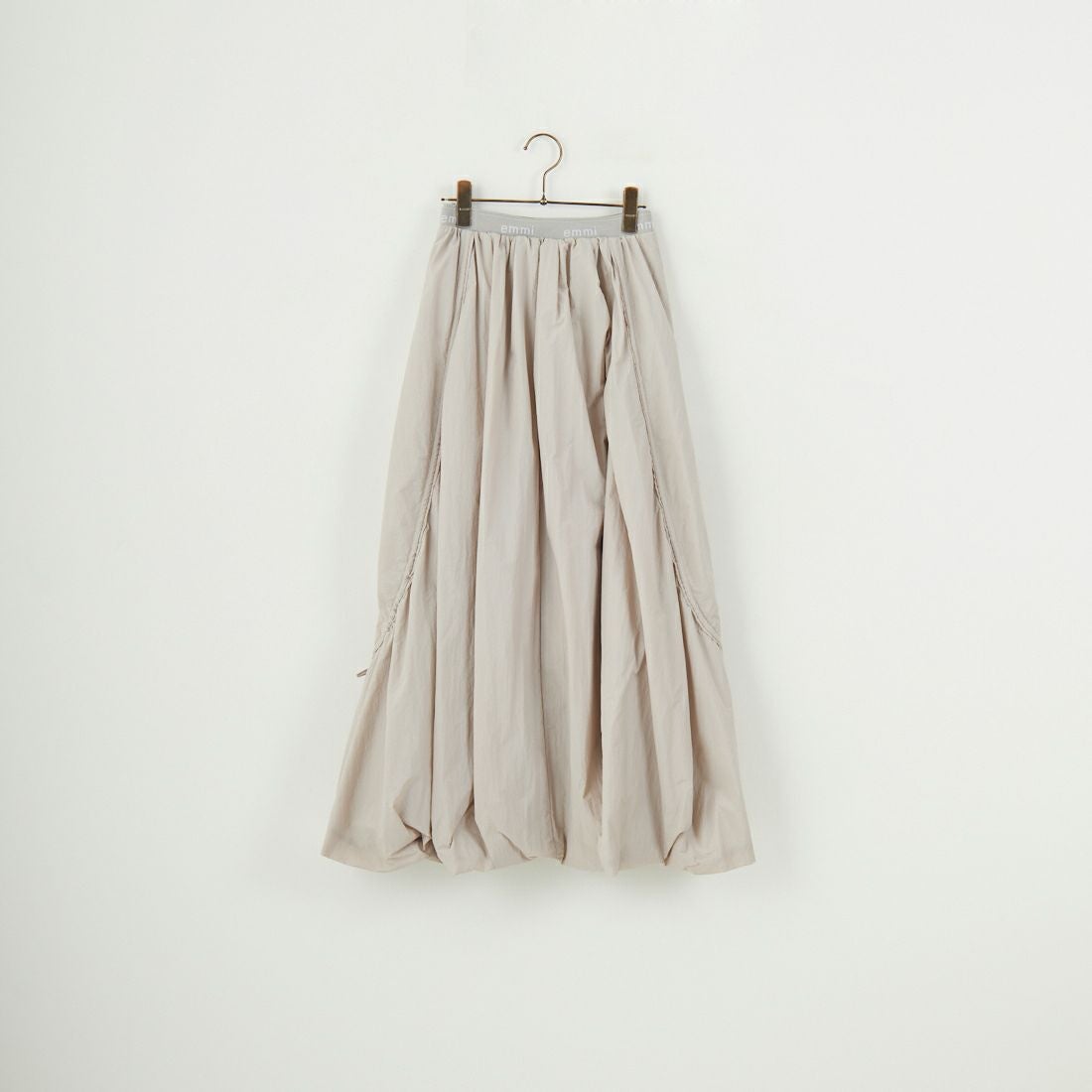 emmi [エミ] ロゴジャガードゴム ドロストスカート [13WFS251080]LGRY