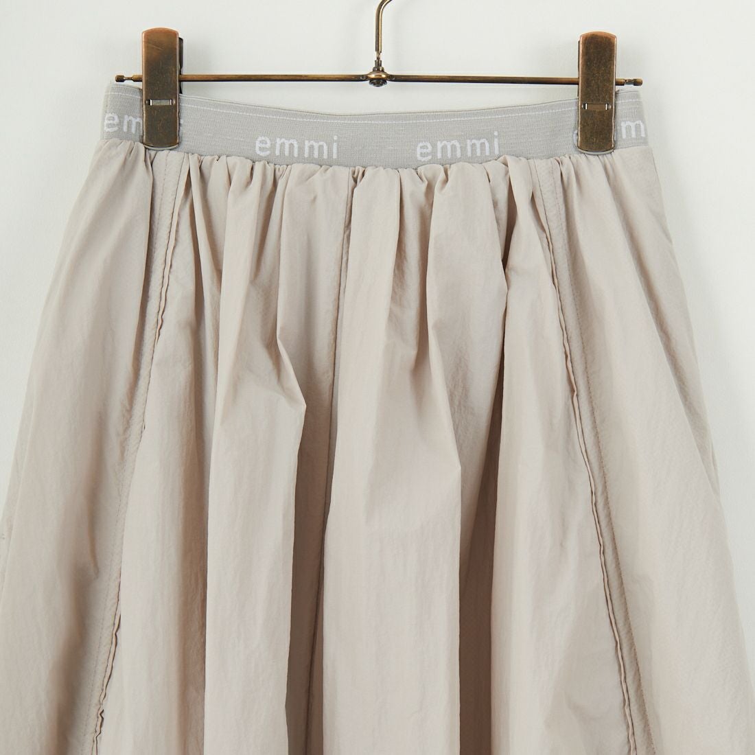 emmi [エミ] ロゴジャガードゴム ドロストスカート [13WFS251080]LGRY