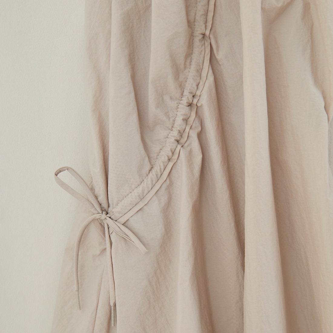 emmi [エミ] ロゴジャガードゴム ドロストスカート [13WFS251080]LGRY