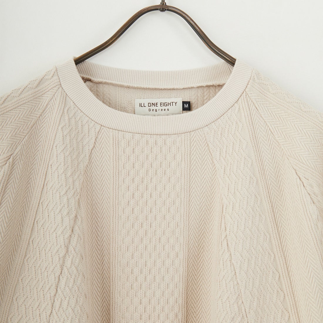 ILL ONE EIGHTY [イル ワンエイティ] ケーブルクルーネック [ILL251-16] IVORY