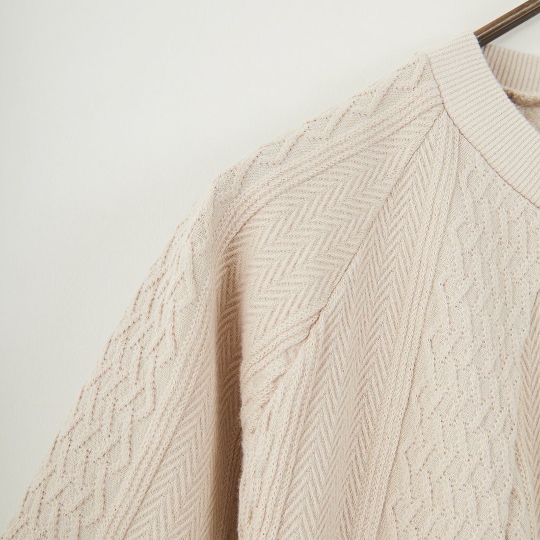 ILL ONE EIGHTY [イル ワンエイティ] ケーブルクルーネック [ILL251-16] IVORY