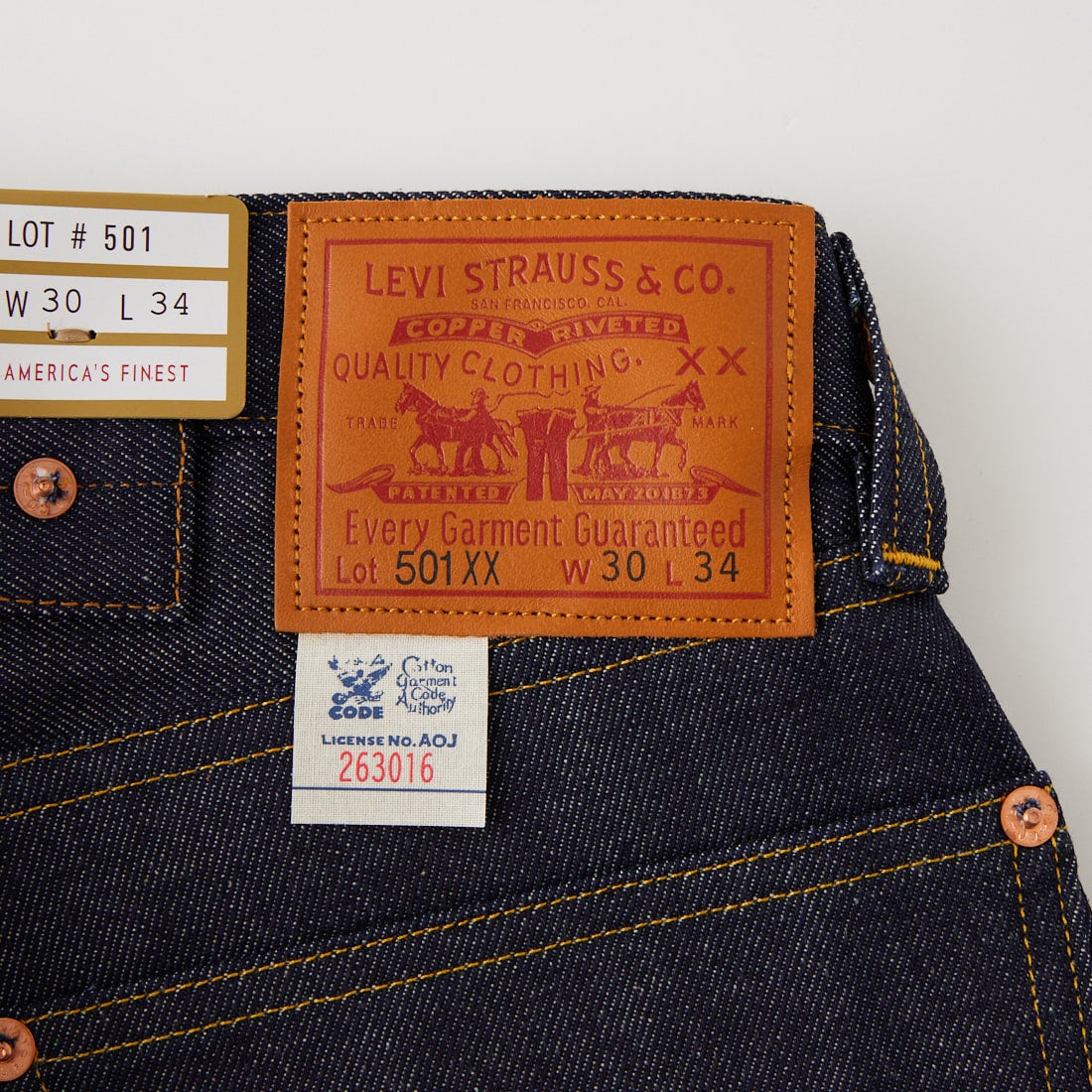 LEVIS Vintage Clohing [リーバイス ヴィンテージ クロージング] 1933MODEL オーガニック リジット ジーンズ [33501-00] 49 1933 50
