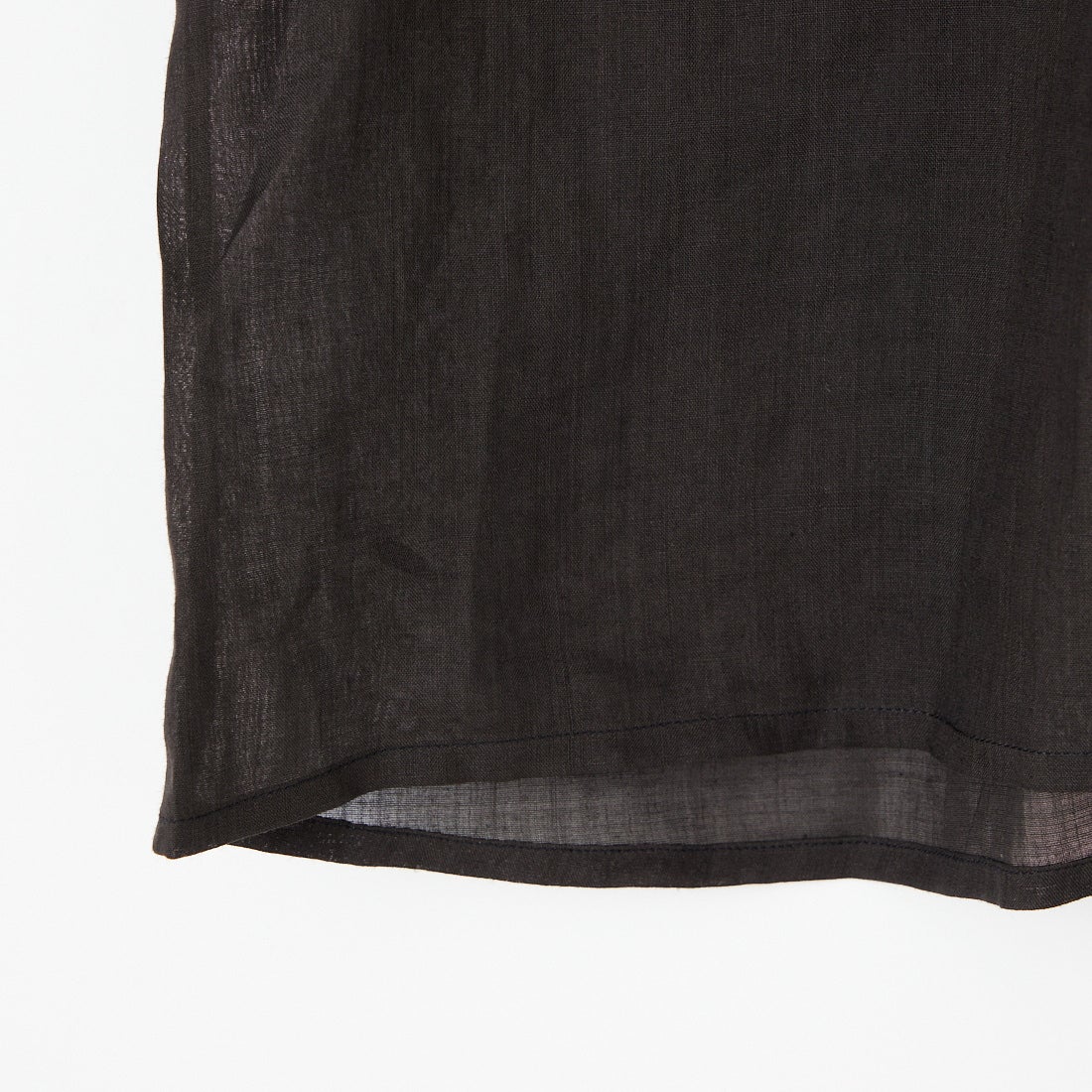 le glazik [ルグラジック] ラミーギャザーショートスリーブシャツ [LG-B0381RAT] BLACK