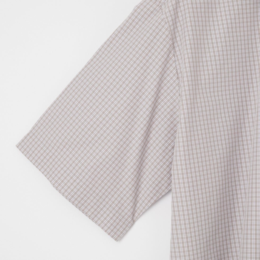 DANTON [ダントン] コットンポプリン ショートスリーブチェックワークシャツ [DT-B0049CPP] GRY/WHT CK