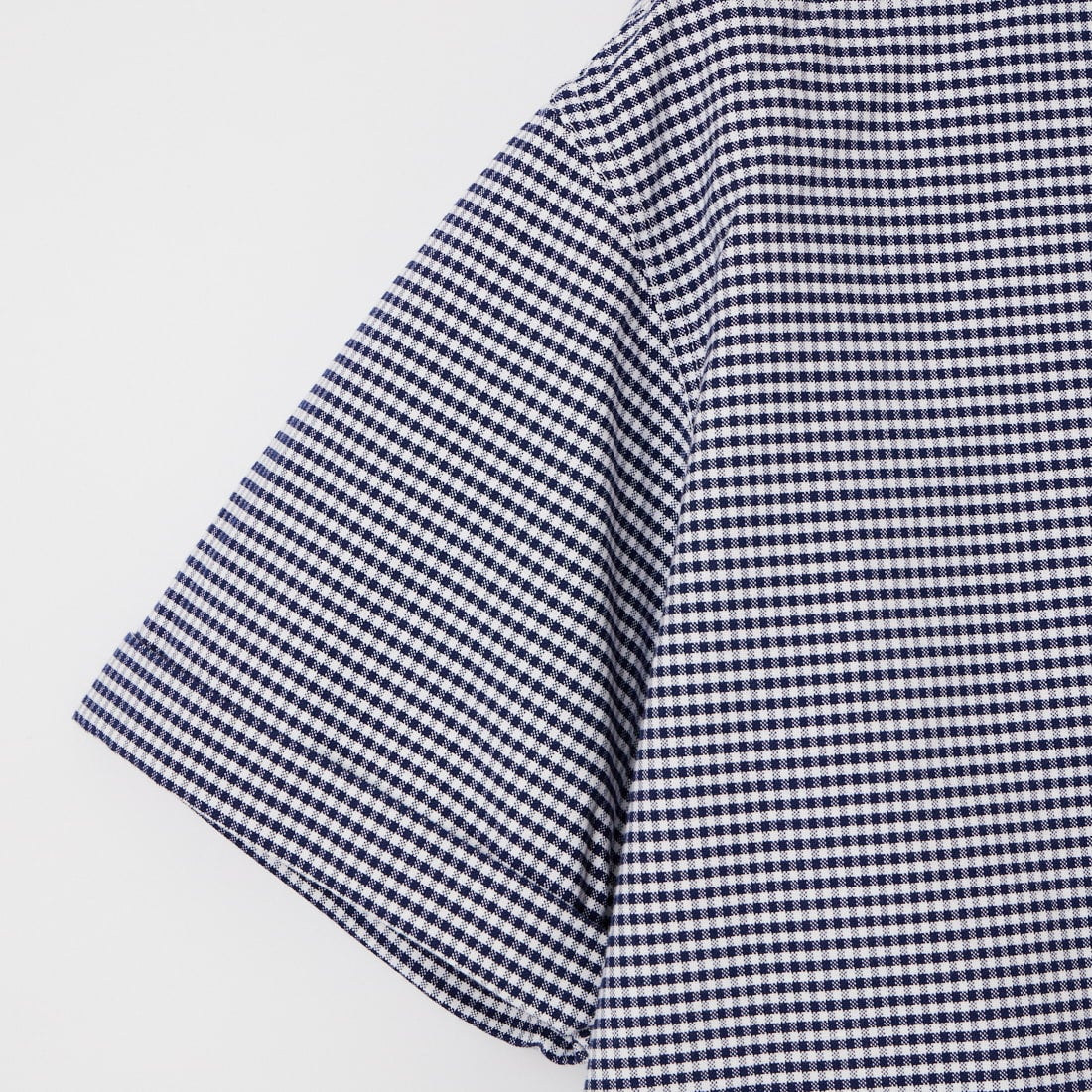 DANTON [ダントン] ラウンドカラー チェックプルオーバーシャツ [DT-B0284OXP] NV/WH GNGM