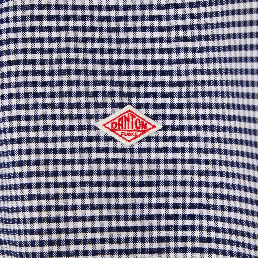 DANTON [ダントン] ラウンドカラー チェックプルオーバーシャツ [DT-B0284OXP] NV/WH GNGM