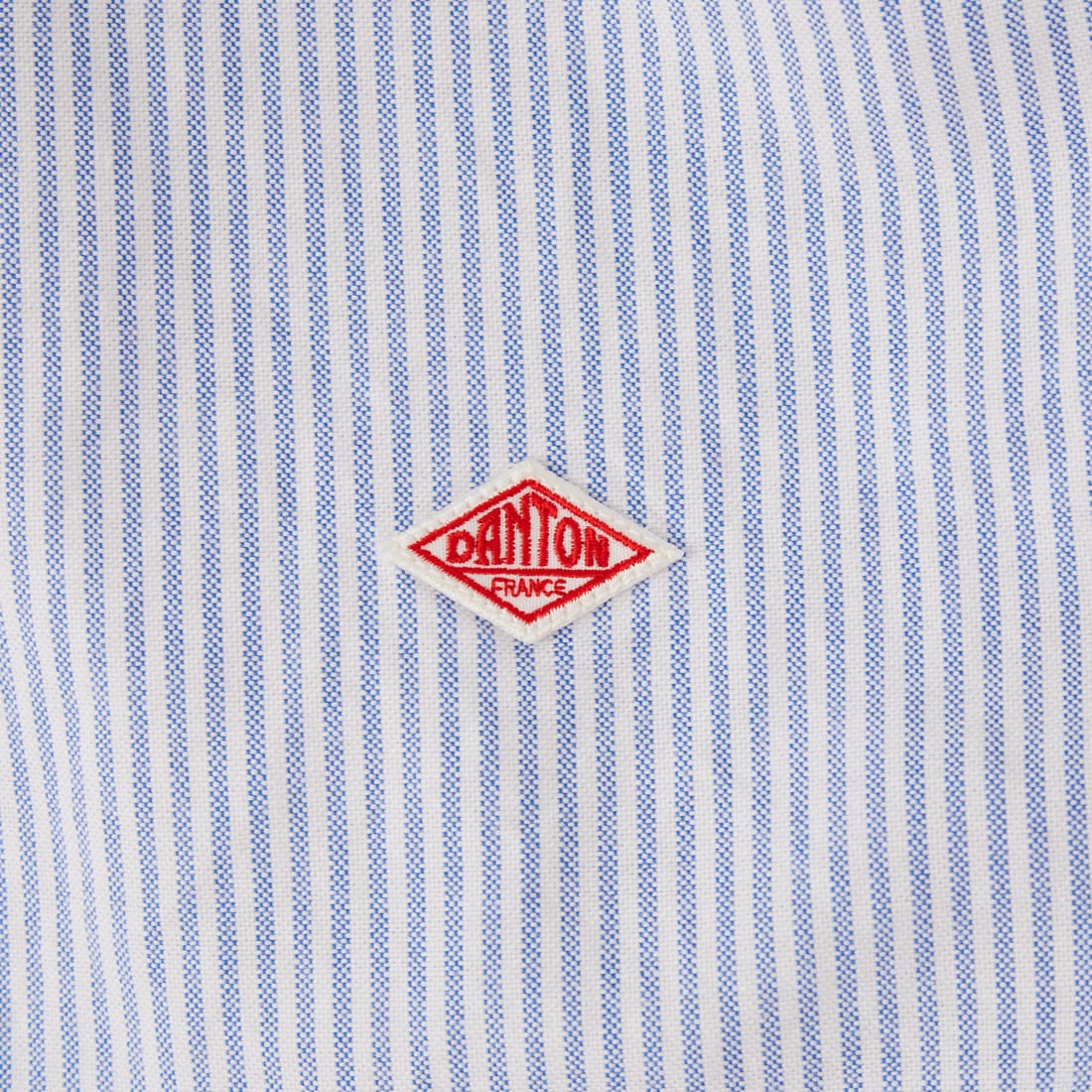 DANTON [ダントン] ラウンドカラー チェックプルオーバーシャツ [DT-B0284OXP] SAX/WHT ST