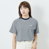 NAVY/WHITE&&モデル身長：167cm 着用サイズ：S&&