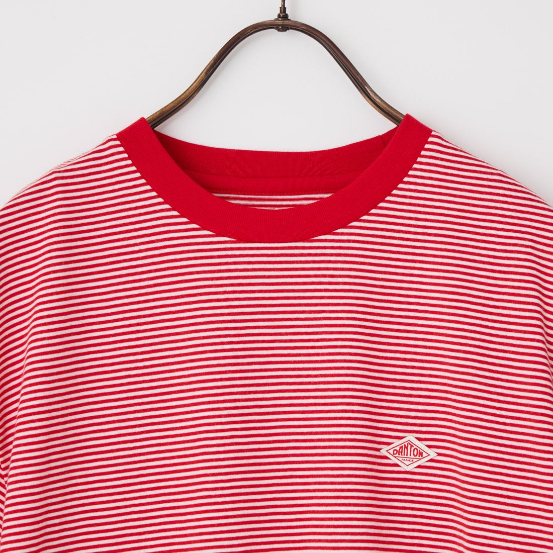 DANTON [ダントン] ボーダーインナーTシャツ [DT-C0195CVT] RED/WHITE