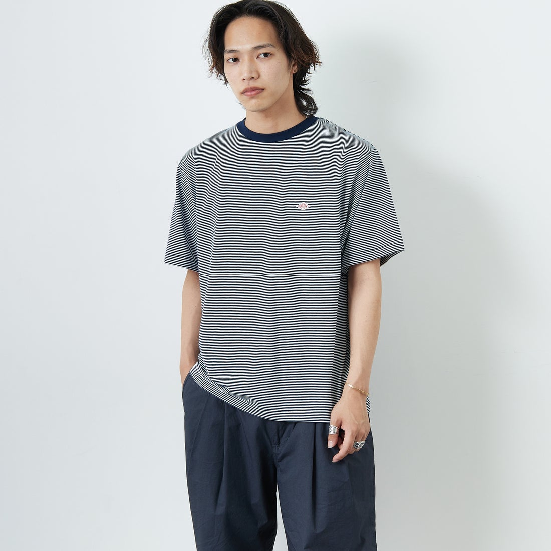 DANTON [ダントン] ボーダーインナーTシャツ [DT-C0196CVT]｜ジーンズ