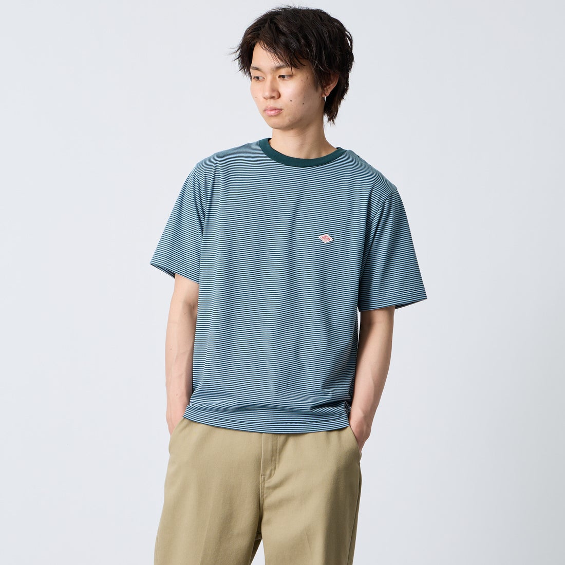 D.GRN/SAX&&モデル身長：177cm 着用サイズ：M&&