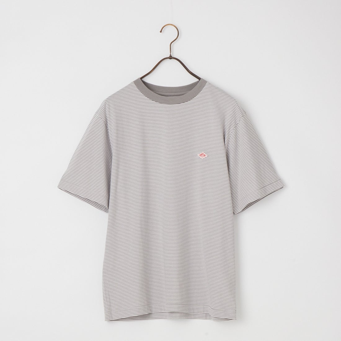 DANTON [ダントン] ボーダーインナーTシャツ [DT-C0196CVT] GREY/WHITE