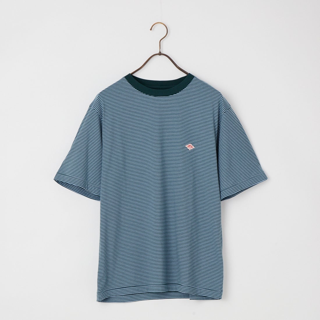 DANTON [ダントン] ボーダーインナーTシャツ [DT-C0196CVT] D.GRN/SAX