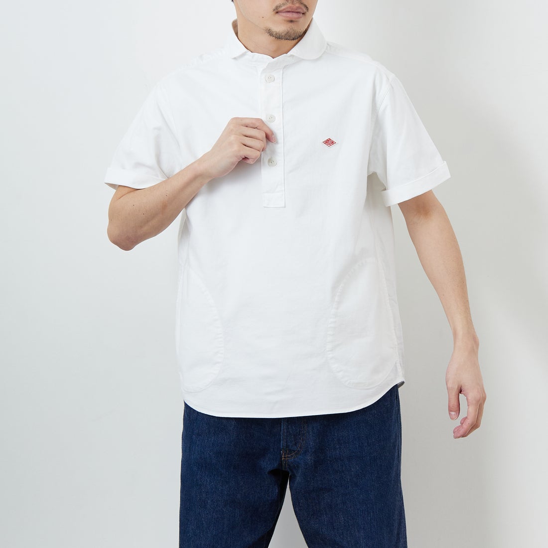 DANTON [ダントン] ラウンドカラー プルオーバーシャツ [DT-B0284SOX